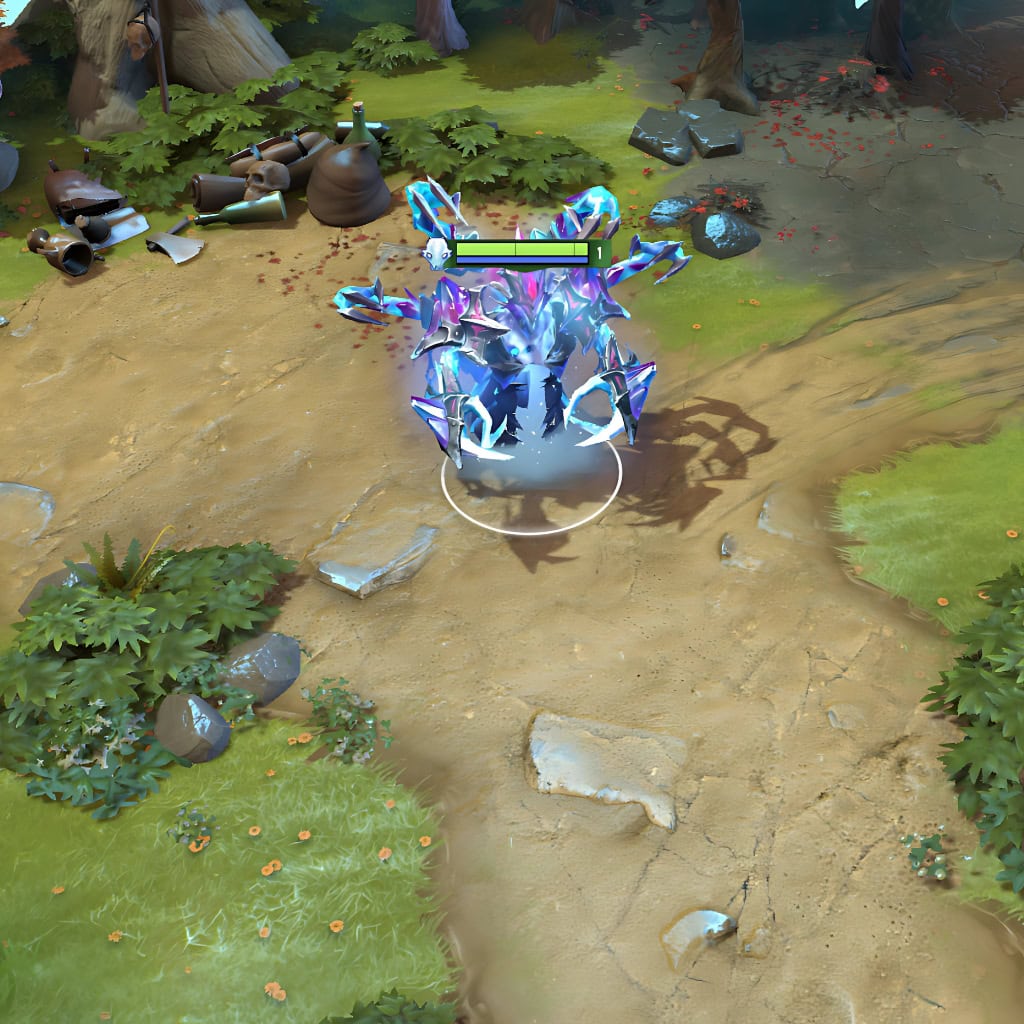 Gameplay screenshot showcasing the Apocalypse Unbound set for Ancient Apparition from The International 10 Collector's Cache.