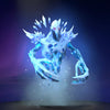 The default ethereal skin of Ancient Apparition, shown for comparison with the Frozen Nova set. This highlights the transformation into a corporeal, armored being with a crystalline crown, glowing core, and formidable claws.