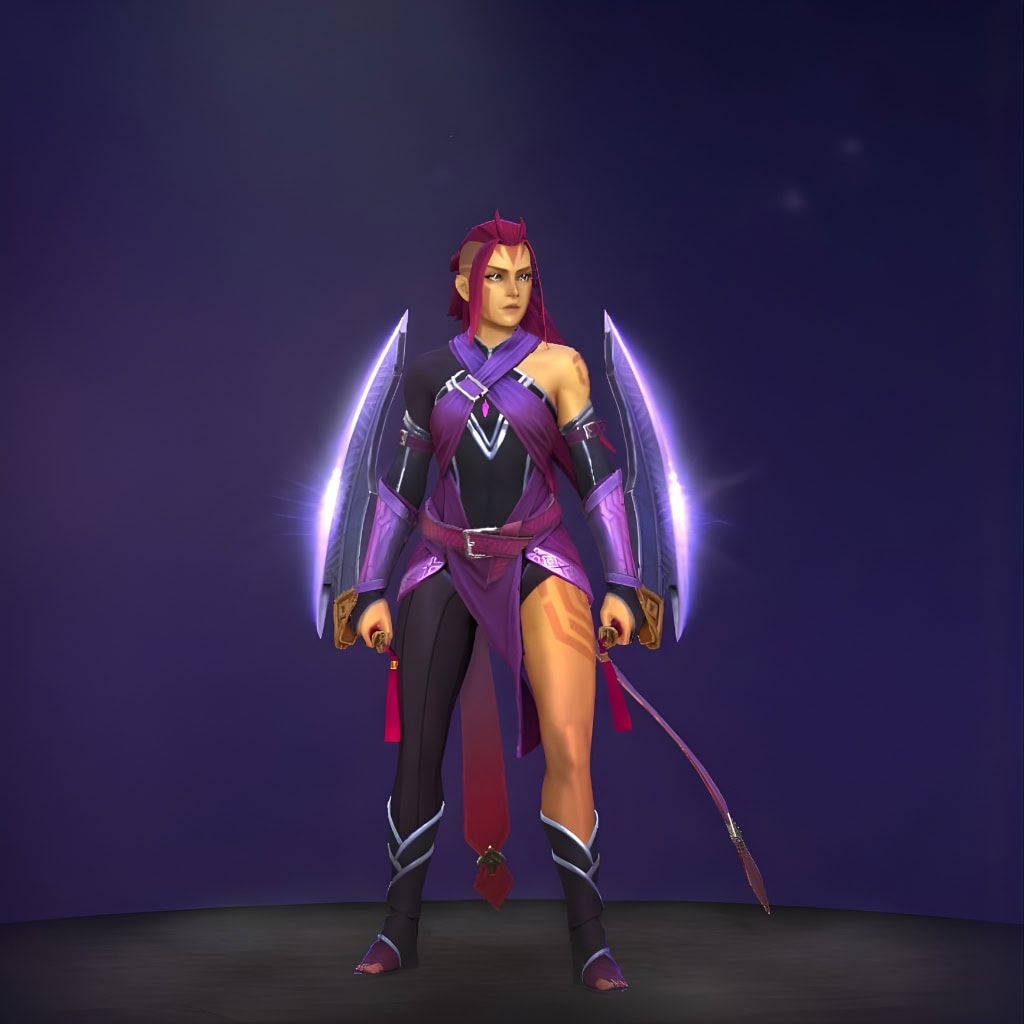 The default skin of Anti-Mage Persona Wei, shown for comparison against the Designs of the Dragon set.
