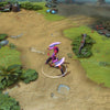A gameplay screenshot of Wei's default persona model in Dota 2. This serves as a baseline to contrast with the sacred quest aesthetic, significant visual upgrade, and the cosmic purple and blue light pulsing from the custom weapons of the Turstarkuri Pilgrim cosmetic set.