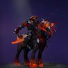 The default skin of Chaos Knight, for comparison with the Oni Knight the Dark Conqueror set from The International 2016 Collector's Cache. This highlights the complete thematic overhaul into a samurai of the abyss, with an Oni mask, crimson armor, and a monstrous, horned mount.