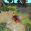 Gameplay screenshot showcasing the Talons of the Endless Storm set for Chaos Knight from The International 10 Collector's Cache II, highlighting his infernal avian steed, dark-forged armor, and blazing armaments in action.