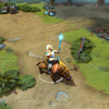 A gameplay screenshot of Chen's default model in Dota 2. This serves as a baseline to contrast with the enhanced in-game visuals, unique two-headed demonic hound mount, ornate dark inquisitor regalia, and powerful glowing blue scythe of the Hounds of Obsession cosmetic set.