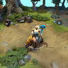 A gameplay screenshot of Chen's default model and mount in Dota 2. This serves as a baseline to contrast with the enhanced in-game visuals, unique primate mount, and majestic tribal aesthetic of the Priest of the Proudsilver Clan cosmetic set.