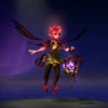 The default skin of Dark Willow, shown for comparison with the Twilight Hex set. This highlights the complete thematic reinvention from a mischievous fey to a classic witch of old-world lore with a stunning new silhouette.