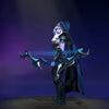 The default skin of Drow Ranger, shown for comparison with the Stranger in the Wandering Isles set. This highlights the transformation into an elegant and mysterious form with an ornate quiver, masked visage, and a gracefully curved, luminous bow.