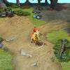 A gameplay screenshot of Enchantress's default model in Dota 2. This serves as a baseline to contrast with the stunning visual contrast of earthy textures illuminated by ethereal blue light, and the overall rare beauty of the Caerulean Star cosmetic set.