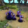 Enigma shown in-game wearing the Abyssal Vortex set. The full body transformation into an armored abyssal sovereign, distinct fins, ornate armor, luminous pauldrons and gauntlets with glowing teal gems, and iconic abyssal helm are clearly visible, showcasing the set's full celestial authority.