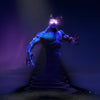 The default skin of Enigma, the manifestation of a black hole, shown for comparison with the Graviton Blackguard set. This highlights the transformation into a celestial knight with obsidian armor, a nebular vortex for legs, and custom geometric Eidolon summons.