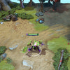 Faceless Void shown in-game wearing the Claszureme Incursion set. His dark, geometric armor plates glow with green energy, and the unique bio-mechanical helmet and the double-edged Axe of Claszureme with its glowing inscribed patterns are clearly visible, showcasing the set's formidable presence during gameplay.