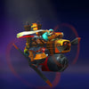 The default skin of Gyrocopter, shown for comparison with the Arcane Inverter set. This highlights the complete overhaul from the standard aircraft to a custom war machine humming with unstable arcane power.