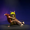 The default skin of Hoodwink, shown for comparison with the Shadowleaf Insurgent set. This highlights the transformation into a formidable agent of the forest, complete with nine fox-like tails, a glowing headdress, and a custom sharpshooter's crossbow.