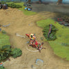Hoodwink shown in-game wearing the Tomo'kan Footsoldier set. Her captivating, intricately designed mask with fierce fangs and luminous orange eyes, alongside her transformed crossbow boasting exquisite carvings and pulsing primal energy, are clearly visible, showcasing the set's full impact during a Dota 2 match.