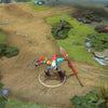 A gameplay screenshot of Huskar's default model in Dota 2. This serves as a baseline to contrast with the enhanced in-game visuals, imposing Egyptian deity aesthetic, and unique glowing effects of the Sacred Chamber cosmetic set.