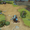 Kunkka shown in-game wearing the Sea Spirit set. His ethereal blue glow, ghostly beard, admiral's coat with barnacle-like textures, shimmering coral pauldrons, and ancestral sword crackling with spectral energy are clearly visible, showcasing the set's full impact during a Dota 2 match.