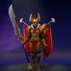 The default skin of Legion Commander, shown for comparison with the Ultra Rare Radiant Conqueror set. This highlights the transformation into a celestial warrior with regal golden armor, a unique war banner, and an ornate battle halberd.