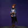 The default skin of Marci, shown for comparison with the Faithful Fortune set. This highlights the transformation into a powerful warrior with a vibrant, traditionally inspired red and gold outfit and hairstyle.
