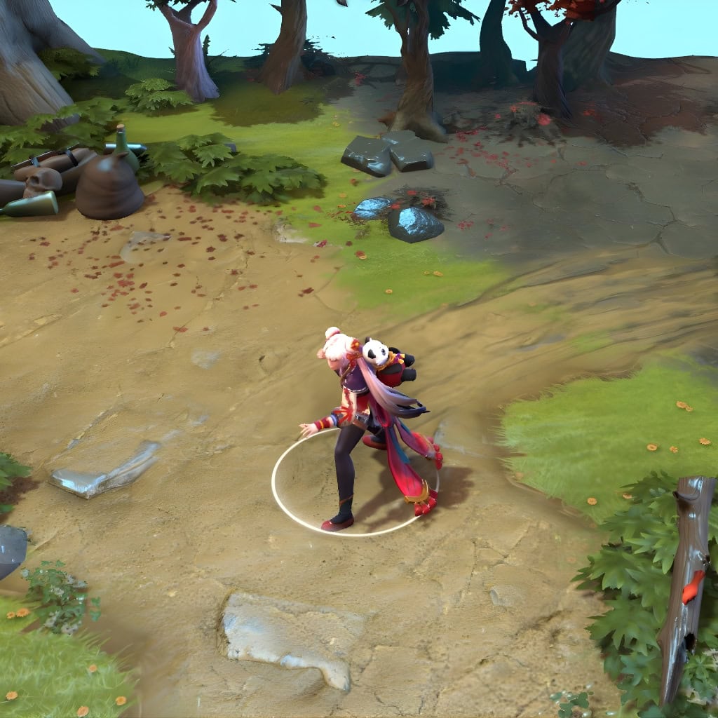 Marci shown in-game wearing the Faithful Fortune set. Her vibrant red and gold attire, inspired by traditional Chinese motifs, radiates an aura of strength and good fortune, ensuring she stands out in every team fight.