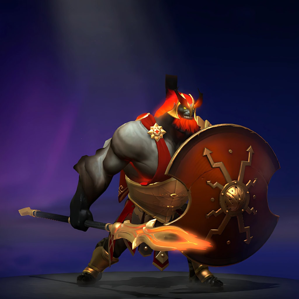 Image of Mars's default model, for comparison with the Forsworn Legacy set from the TI10 Collector's Cache.