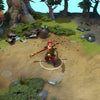 A gameplay screenshot of Monkey King's default model in Dota 2. This serves as a baseline to contrast with the meticulously detailed oceanic theme, powerful golden trident weapon, and ancient mariner's armor of the Riptide Raider cosmetic set.