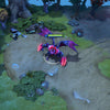 Gameplay screenshot showcasing the Origin of the Dark Oath set for Night Stalker from The International 10 Collector's Cache, featuring his majestic crimson wings and sinister glowing claws in action.