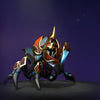 The default skin of Nyx Assassin, shown for comparison with the Chitinous Stalker set. This highlights the complete transformation from his insectoid form into a terrifying, bulky undersea horror with powerful pincers.