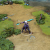 A gameplay screenshot of Phantom Assassin's default Asan Persona model in Dota 2. This serves as a baseline to contrast with the enhanced in-game visuals and unique wraith-like aesthetic of the Reaper of the Waning Veil cosmetic set.