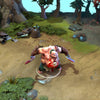 A gameplay screenshot of Pudge's default model in Dota 2. This serves as a baseline to contrast with the menacing silhouette and heavily-armored aesthetic of the rare Doomsday Ripper set from The International 2016 Collector's Cache.