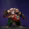 The default skin of Pudge, shown for comparison with the Aberrant Observer set. This highlights the nightmarish transformation from his classic butcher look to a monstrous entity with an abdominal eye and faceless maw.