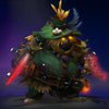 Image of the Mindless Slaughter cosmetic set for Pudge, from The International 10 Collector's Cache in Dota 2, featuring a full scarecrow model of straw and burlap, a terrifying scarecrow mask with glowing ember eyes and a sinister stitched grin, wielding a bloodied sickle hook and brutal offhand pitchfork.