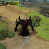 A gameplay screenshot of Shadow Fiend's default model in Dota 2. This serves as a baseline to contrast with the enhanced in-game visuals, formidable silhouette, and menacing dark aesthetic of the Souls Tyrant cosmetic set.