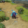 A gameplay screenshot of Storm Spirit's default model in Dota 2. This serves as a baseline to contrast with the electrifying visual upgrade, intricate stormy armor, and dazzling ability trails of the BEAST OF THUNDER cosmetic set, enhancing your in-game presence.