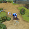 A gameplay screenshot of Sven's default model in Dota 2. This serves as a baseline to contrast with the enhanced in-game visuals and unique celestial aesthetic of the Astral Schism cosmetic set.