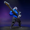 The default skin of Sven, shown for comparison with the Indomitable Legacy set. This highlights the transformation into a figure of indomitable will with dark, sharp-edged plating, crackling energy, and an immense, imposing blade.