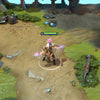 Templar Assassin shown in-game wearing the Steward of the Forbidden Chamber set. The dark, ornate plate armor with gold filigree, crimson-plumed Guardian's Helm, and crackling purple psionic energy blades are all clearly visible, showcasing the set's formidable presence during gameplay.