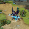 A gameplay screenshot of Terrorblade's default model in Dota 2. This serves as a baseline to contrast with the enhanced in-game visuals, unique glowing cyan wings, crystalline blades, and the terrifying demonic Metamorphosis form of the Forgotten Station cosmetic set.