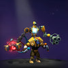 Dota 2 Immortal item, Arcanic Resonance Beam, is a sophisticated dual-cannon apparatus for Tinker's back with a glowing energy core.