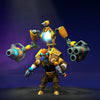 The default skin of Tinker, Boush, shown for comparison with the Astrarium set. This highlights the transformation into a sagely astronomer with a white beard, a singularity core on his back, and custom cosmic armaments.