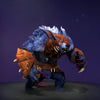 The default skin of Ursa, shown for comparison with the Trophies of the Hallowed Hunt set. This highlights the transformation into a demonic predator, featuring a savage skull helm, brutal crimson claws, and a unique backpiece with a glowing, all-seeing eye.