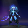 The default skin of Vengeful Spirit, shown for comparison with the Vision of the Seraph Scion set. This highlights the transformation into an otherworldly, divine form with custom shimmering weapons and a distinct ambient glow.