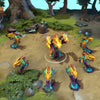 Venomancer shown in-game wearing the Corruption of the Virulent Krait set. The multi-headed aquatic hydra model, scaled body, vibrant orange fins, and aggressive, serpentine krait Plague Wards are clearly visible, showcasing the set's full monstrous leviathan theme and impact.