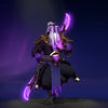 The default skin of Void Spirit, shown for comparison with the Umbral Expanse set. This highlights the transformation into a celestial sage with deep purple skin, golden armor, and crescent twin blades.