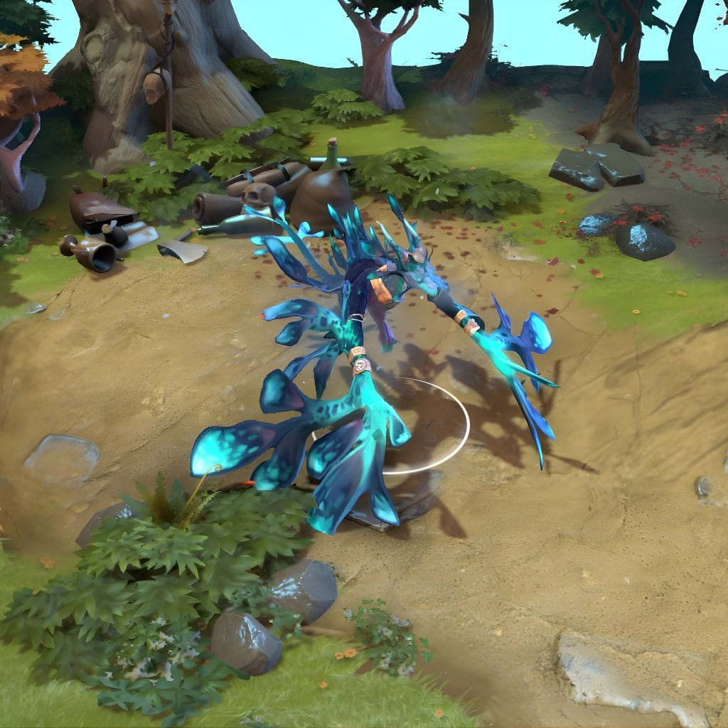 Winter Wyvern shown in-game wearing the Secrets of the Katekhein set. The complete model overhaul into a majestic aquatic dragon, bioluminescent glow of ethereal fins, and regal gold accents are clearly visible, showcasing the set's full sub-aquatic magic and captivating visual with every movement.