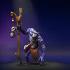 The default skin of Witch Doctor, shown for comparison with the Deathstitch Shaman set. This highlights the transformation into a terrifying scarecrow, featuring a haunting mask, a unique staff, and a custom Death Ward ultimate.