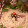 Dota 2 map with warm, golden Weather Harvest effect, featuring autumn leaves and a hero.
