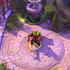 Dota 2 map illuminated by ethereal Moonbeam weather effect, showing soft moonlight and a hero.