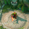 Dota 2 map with a sickly green Pestilence weather effect, creating an ominous atmosphere with a hero.