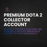 Premium Dota 2 Collector Account - Exclusive Arcana Collection, Full Personas & Prestige Immortals | Rare Battle Pass Items | Dota 2