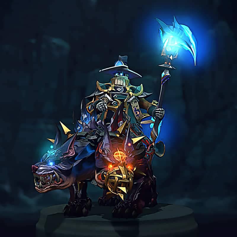 Chen - Hounds of Obsession Diretide 2022 Collector's Cache Set Dota 2 in-game cosmetics preview Collector's Cache Gift Shop