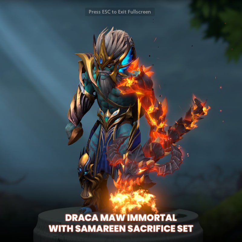 Draca Maw - Huskar Aghanim's Labyrinth 2021 Immortal in-game cosmetics Collector's Cache Gift Shop 